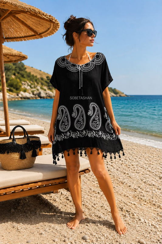 Paisley Desen Şık Pareo