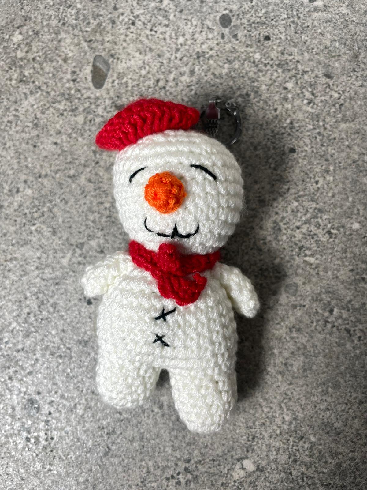 Amigurumi Kardan Adam Anahtarlık