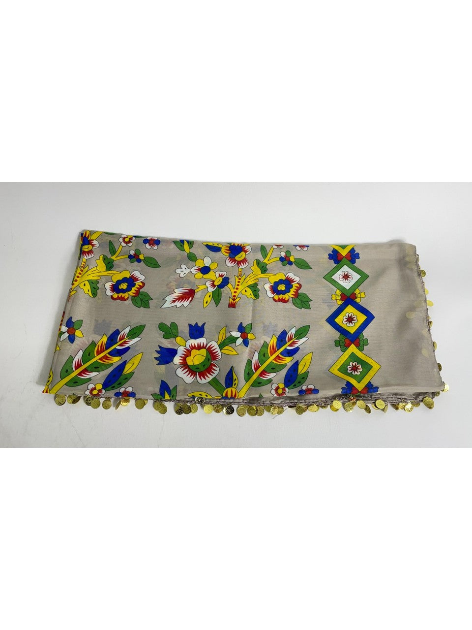 Çengelköy Desen Pullu Yöresel Yazma - Krem