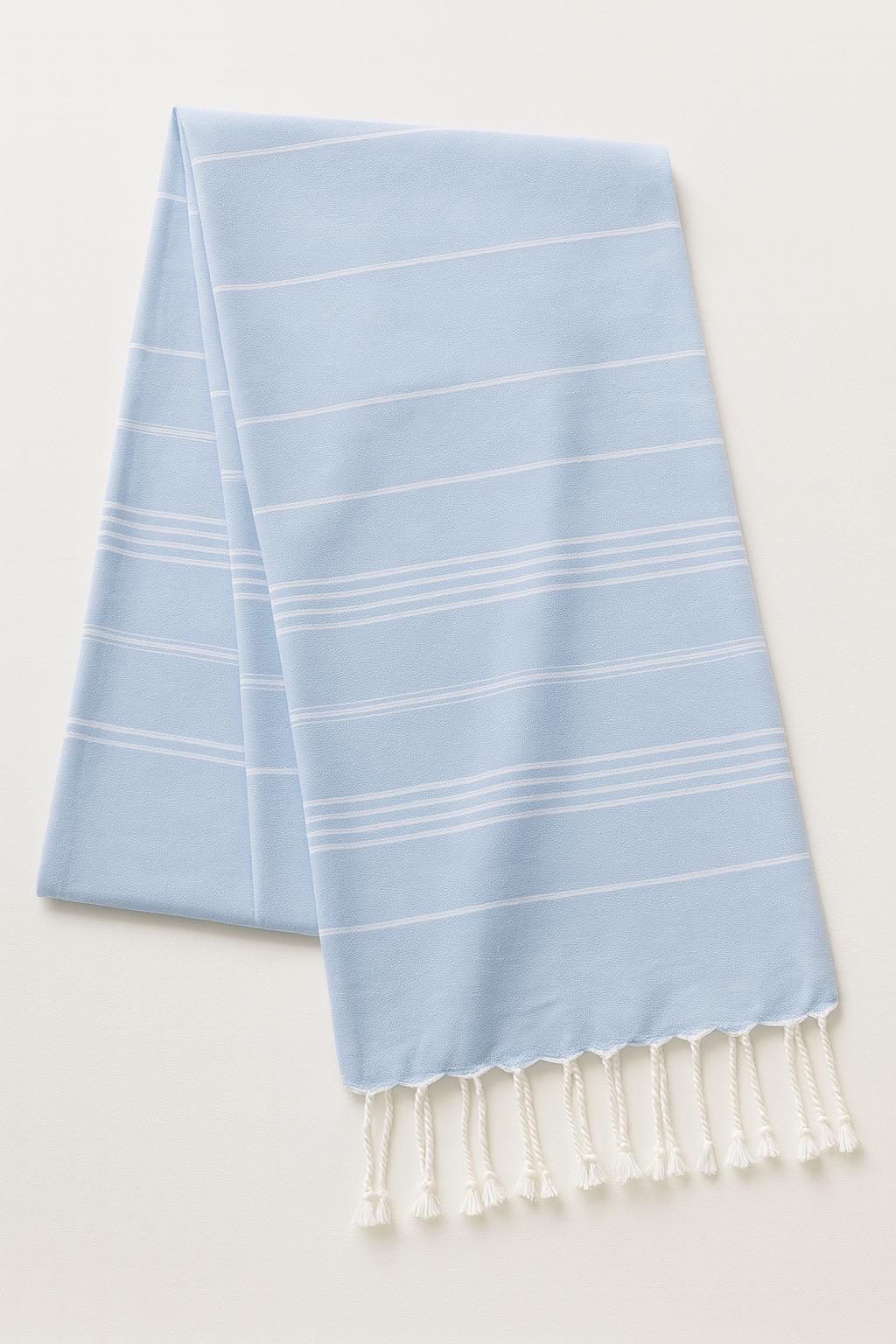 Mavi Çizgili Pamuk Peştemal 100x180 cm