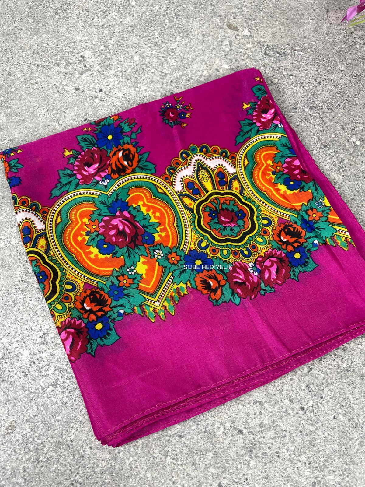 Yöresel Hamavi Desen Mardin Yazması - Pembe