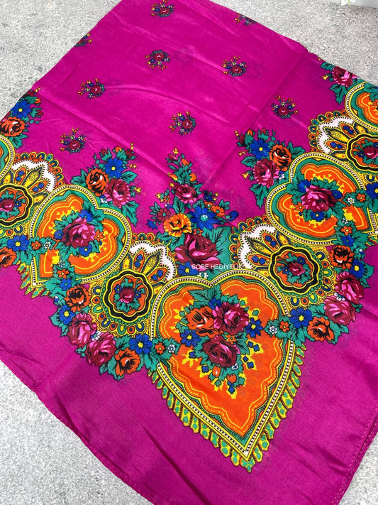 Yöresel Hamavi Desen Mardin Yazması - Pembe