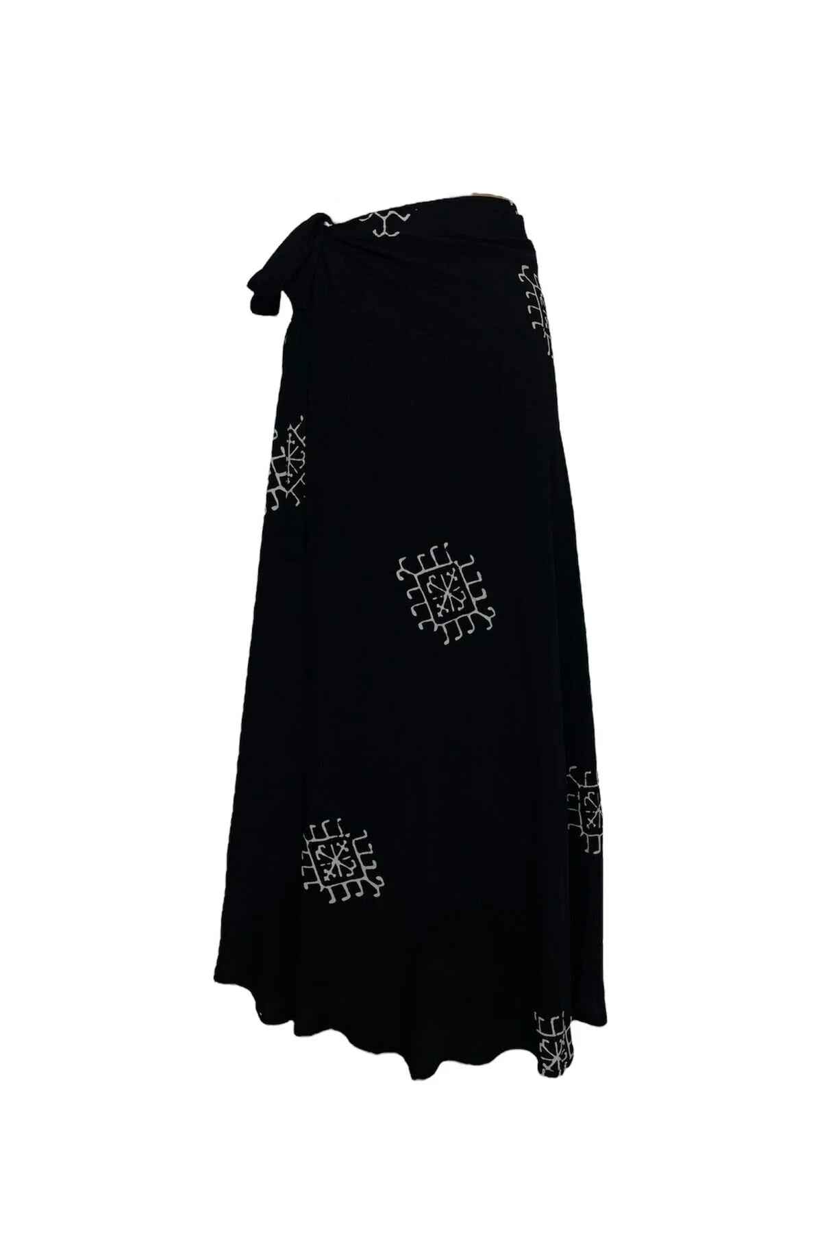 Siyah Sarma Etek – 36-50 Beden Uyumlu | Bele Bağlanan Şık Model