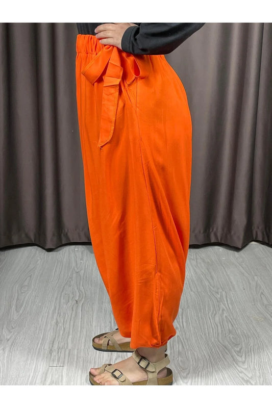 Turuncu Salaş Şalvar – Rahat Kesim