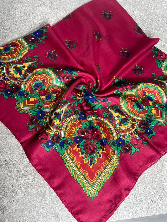 Yöresel Hamavi Desen Mardin Yazması - Fuşya