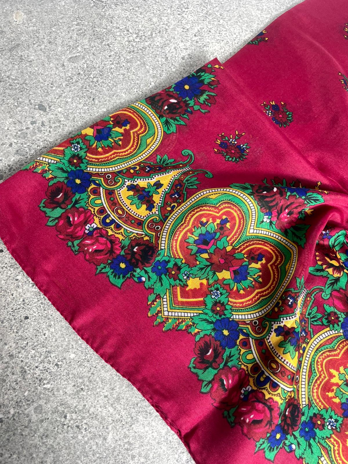 Yöresel Hamavi Desen Mardin Yazması - Fuşya