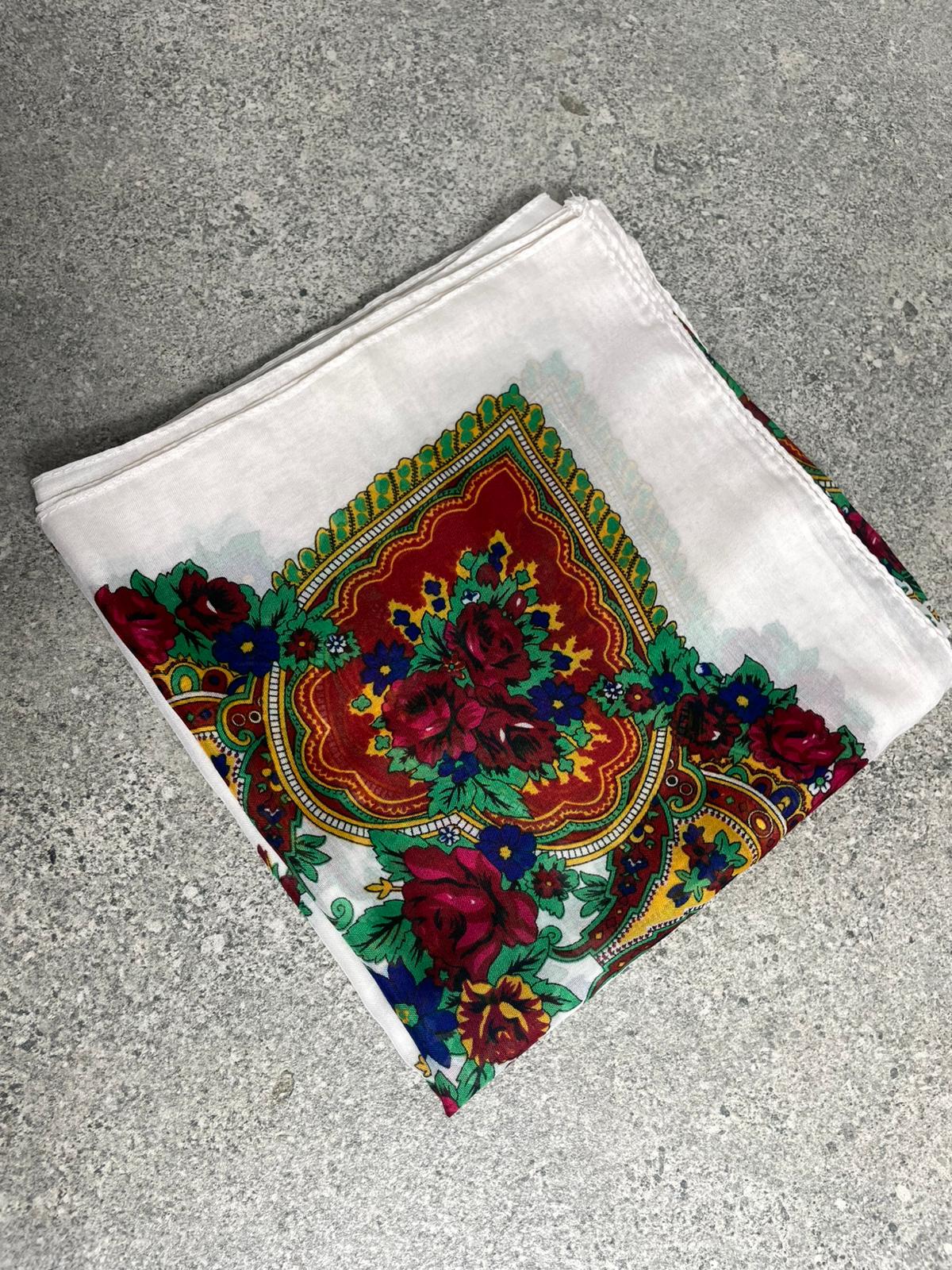 Yöresel Hamavi Desen Mardin Yazması - Beyaz