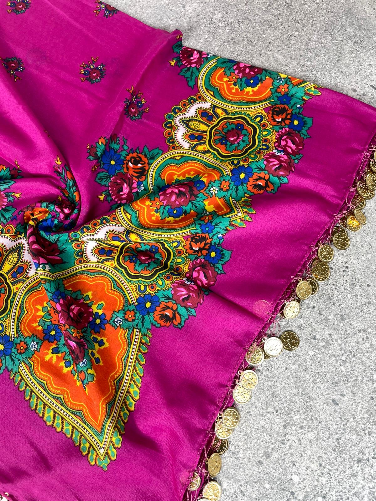 Yöresel Hamavi Desen Pullu Mardin Yazması - Pembe