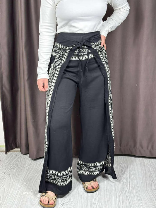 Bağlamalı Bulmaca Pantolon – 36-42 Beden Uyumlu