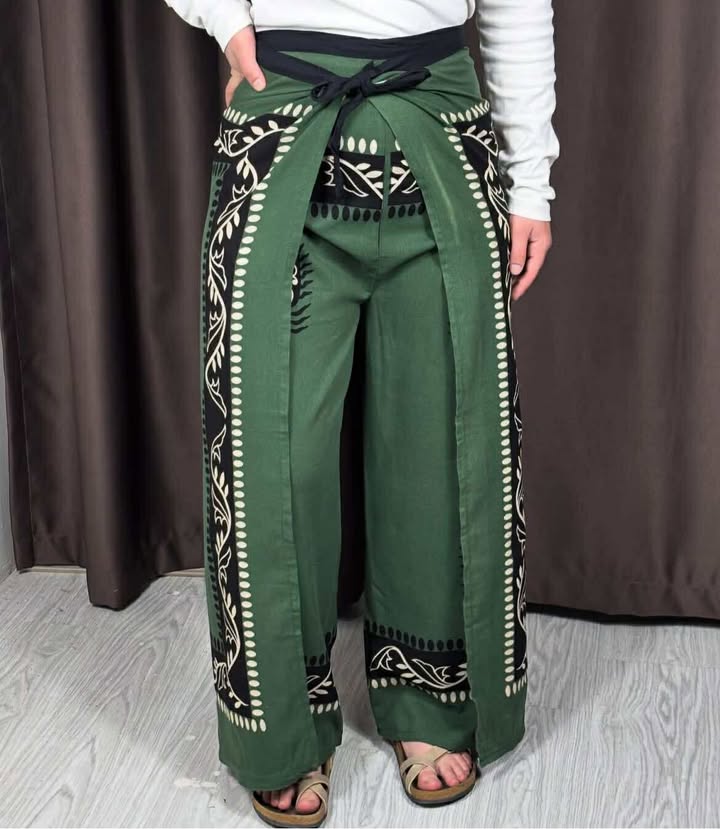 Bağlamalı Bulmaca Pantolon – 36-42 Beden Uyumlu