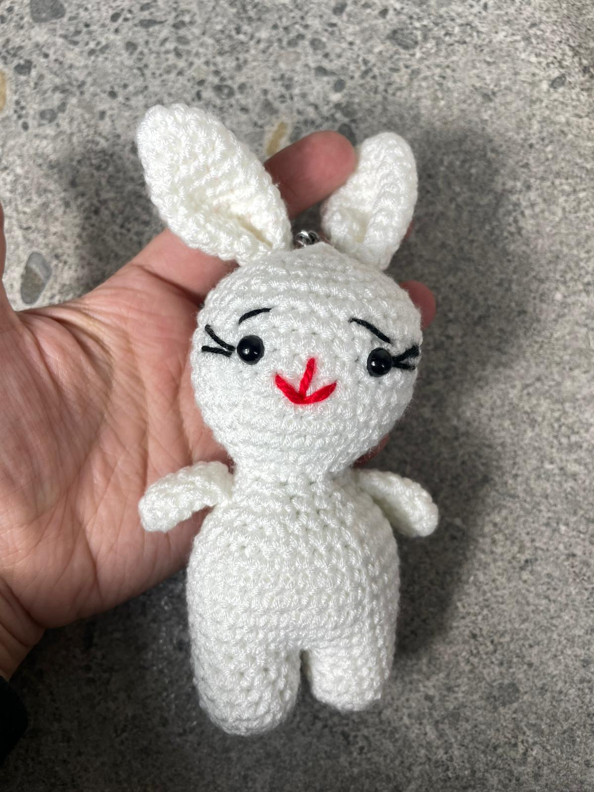 El Örgüsü Tavşan Anahtarlık