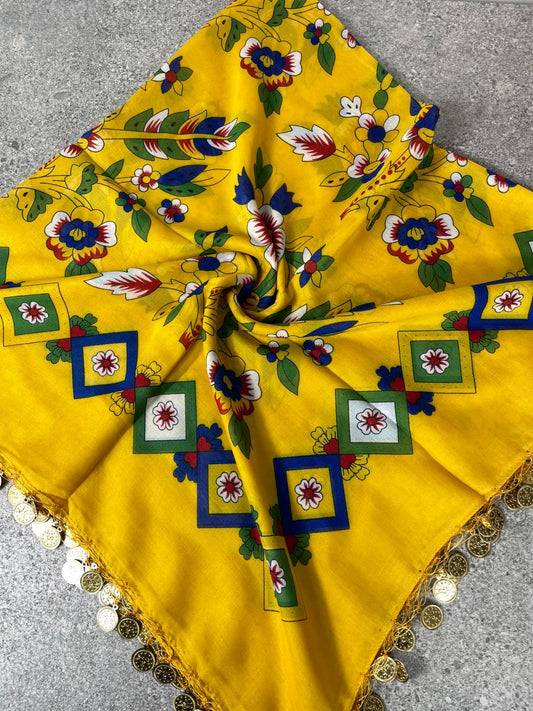 Çengelköy Desen Yöresel Yazma - Sarı