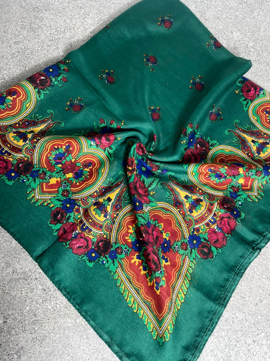 Yöresel Hamavi Desen Mardin Yazması - Yeşil