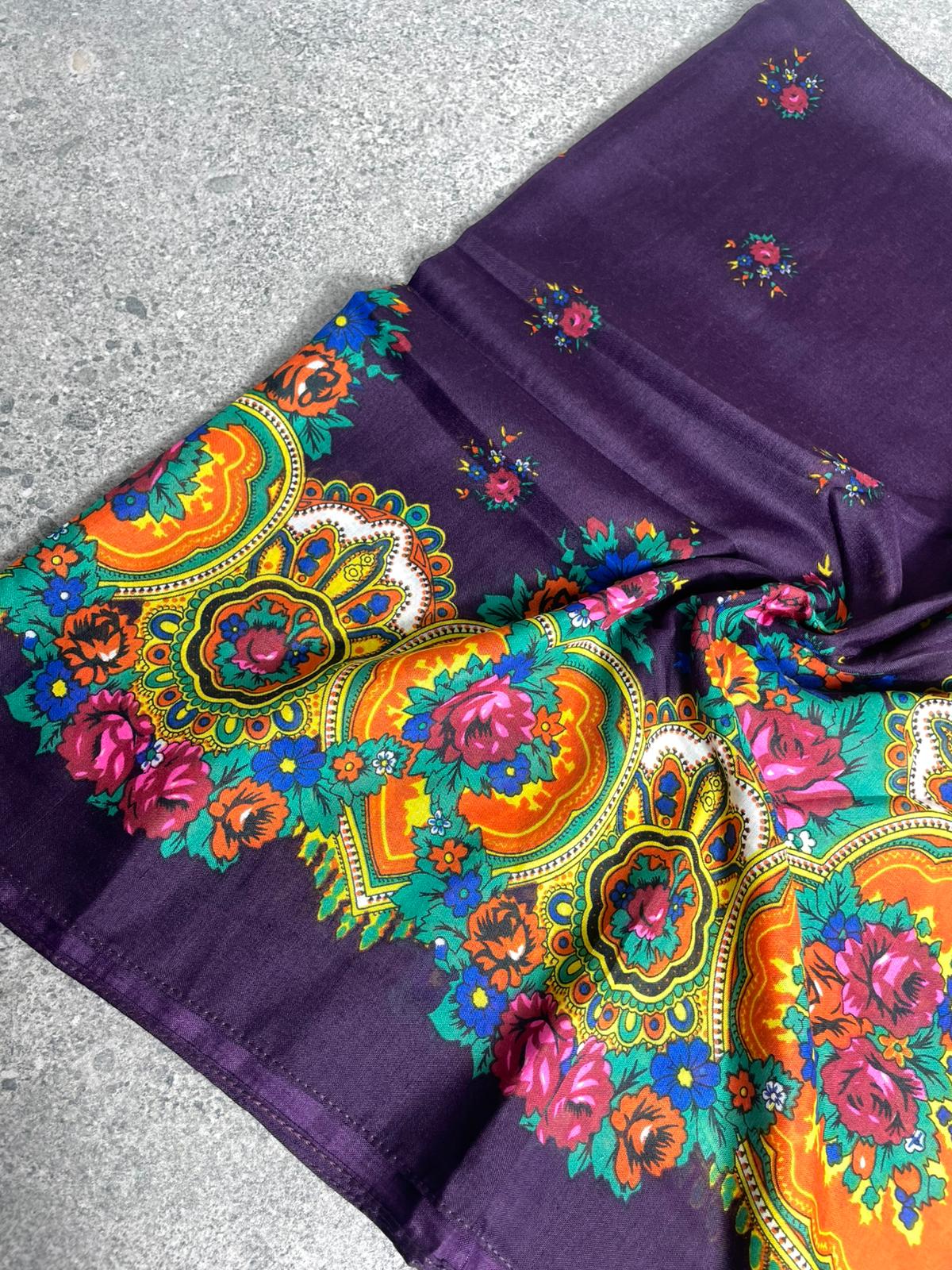 Yöresel Hamavi Desen Mardin Yazması - Mor