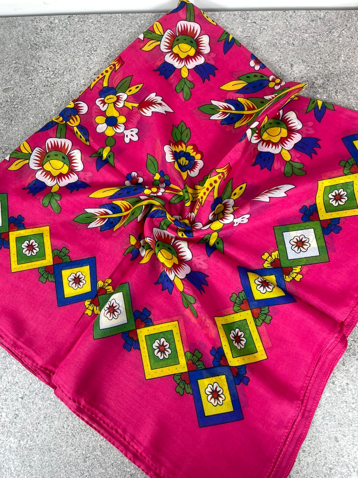 Çengelköy Desen Yöresel Yazma - Pembe