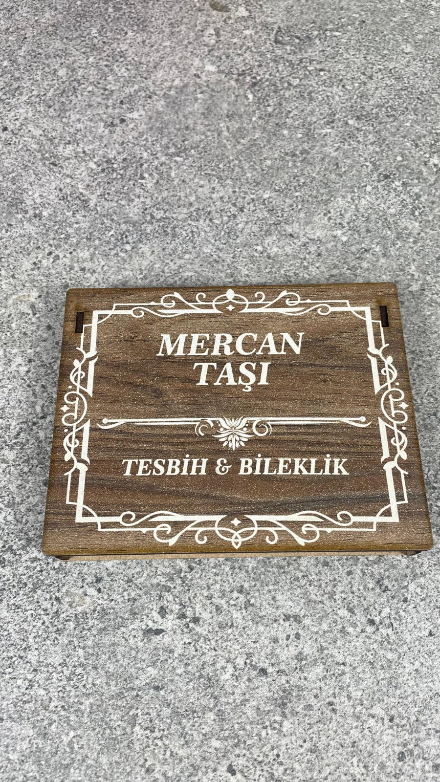 Mercan Taşı Tesbih & Bileklik Seti - Şık Ahşap Kutulu