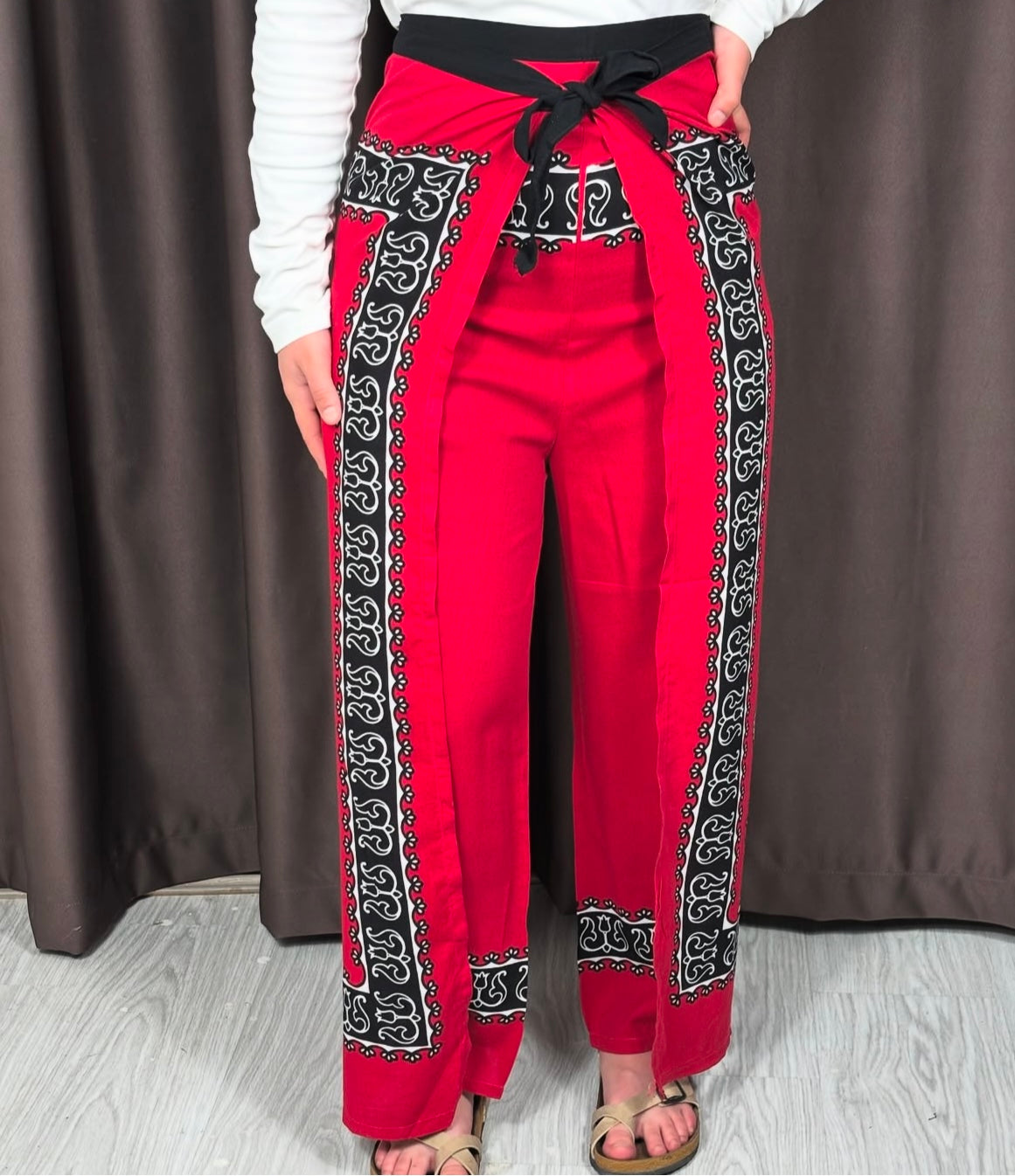 Bağlamalı Bulmaca Pantolon – 36-42 Beden Uyumlu