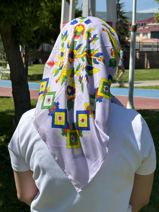 Çengelköy Desen Yöresel Yazma - Lila