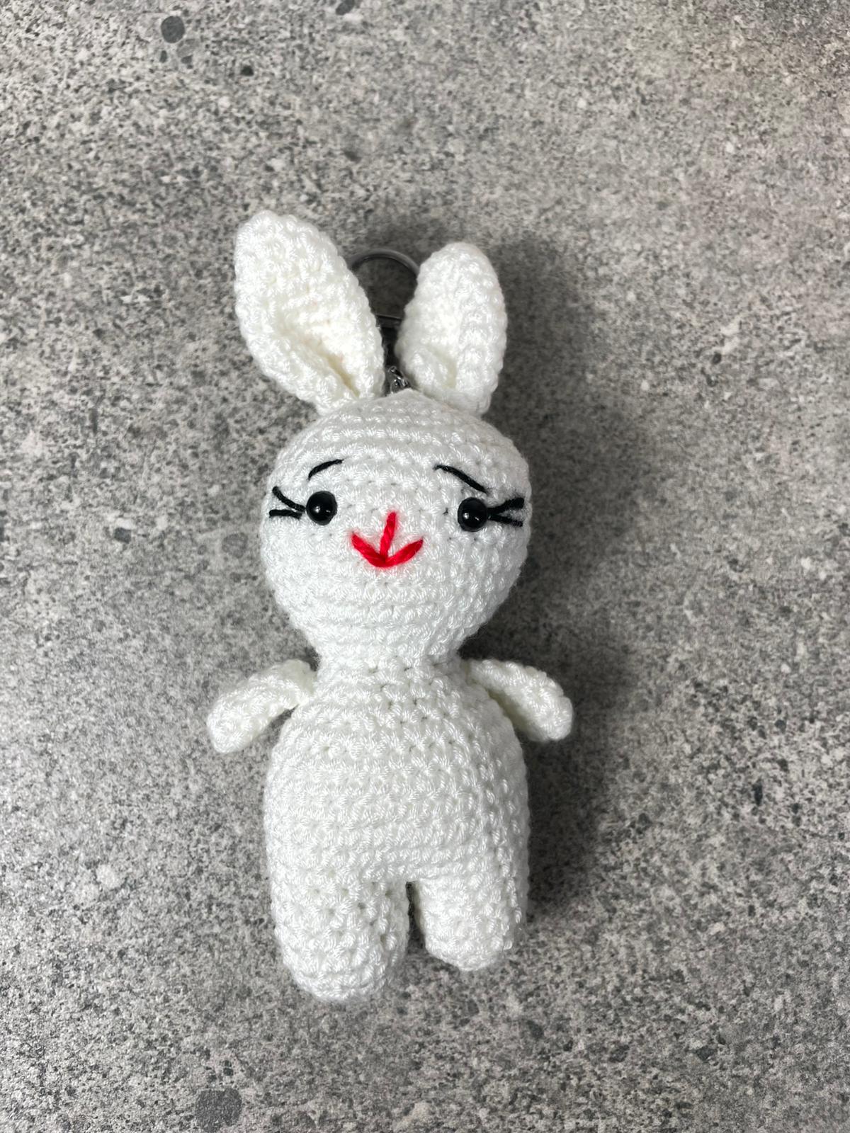 El Örgüsü Tavşan Anahtarlık