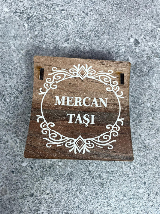 Mercan Taşı Bileklik & Kolye Seti - Şık Ahşap Kutulu