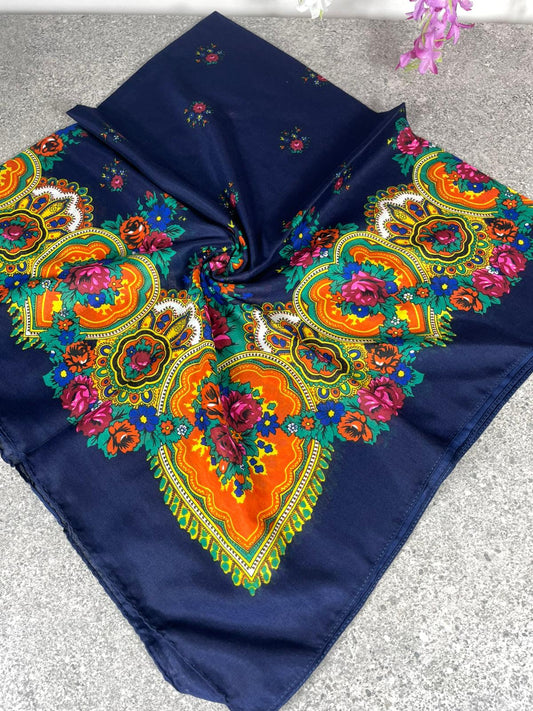 Yöresel Hamavi Desen Mardin Yazması - Lacivert