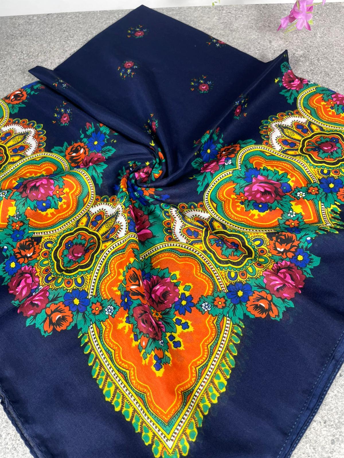 Yöresel Hamavi Desen Mardin Yazması - Lacivert