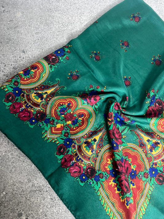 Yöresel Hamavi Desen Mardin Yazması - Yeşil