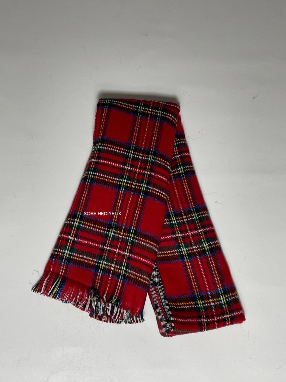 Kışlık Çift Taraflı Yünlü Şal