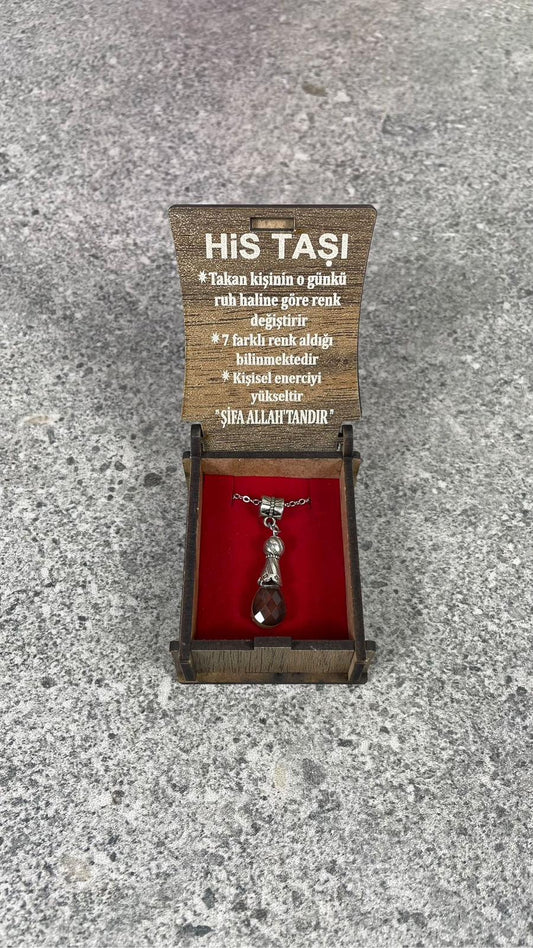 His Taşı Duyguya Göre Renk Değiştiren Kolye