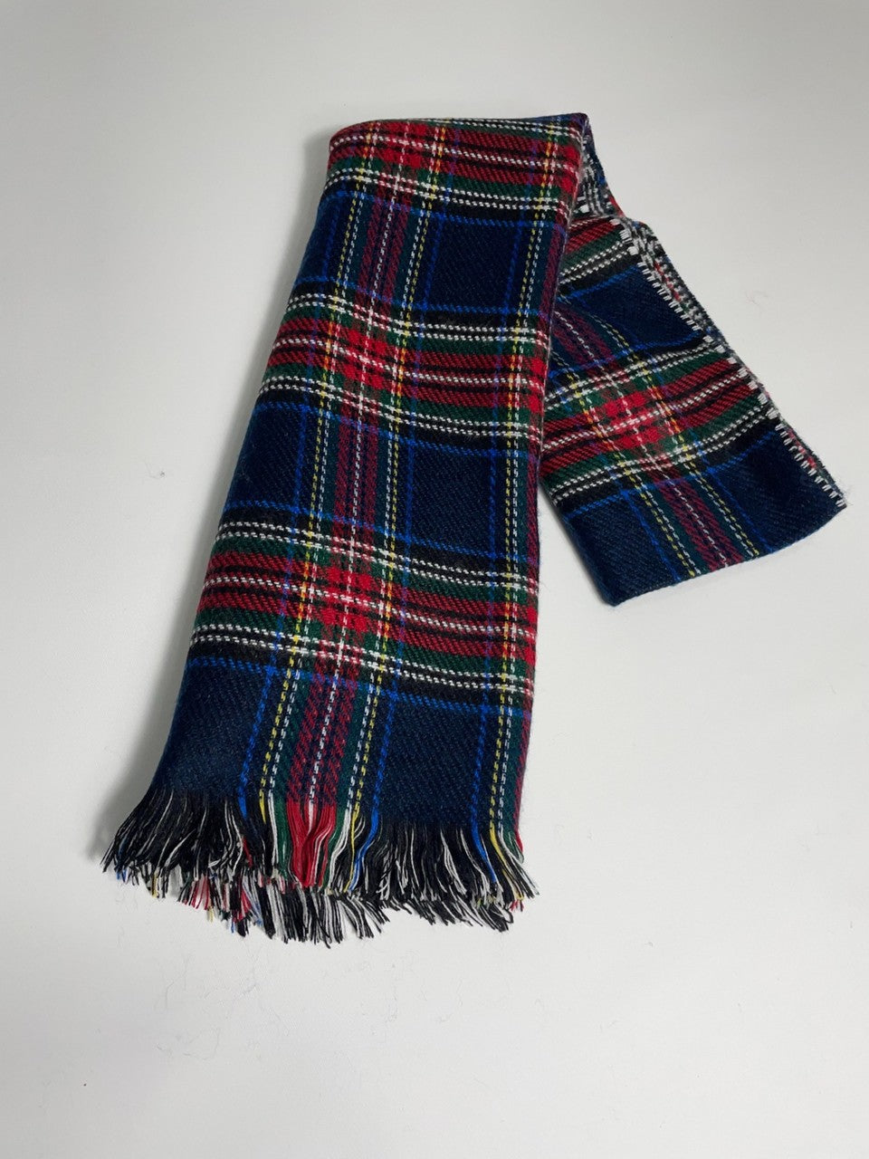 Kışlık Yünlü Çift Taraflı Ekose Şal - Renkli Ekose