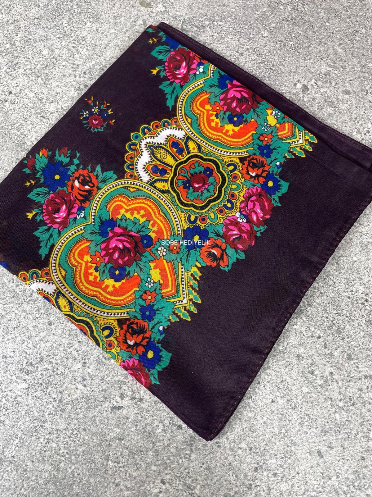 Yöresel Hamavi Desen Mardin Yazması - Mor