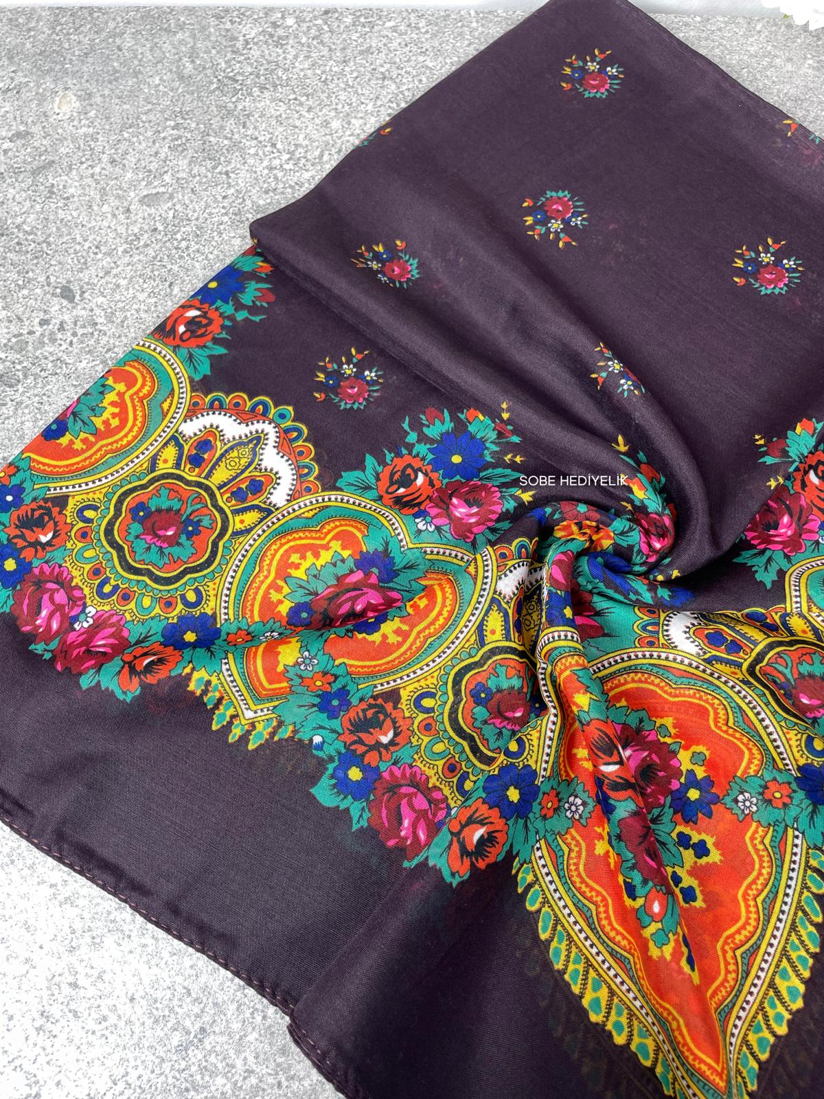 Yöresel Hamavi Desen Mardin Yazması - Mor