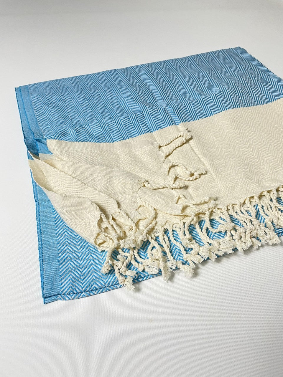 Mavi Çizgili Pamuk Peştemal 100x180 cm