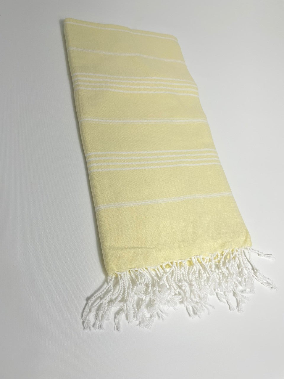 Sarı Çizgili Pamuk Peştemal 100x180 cm