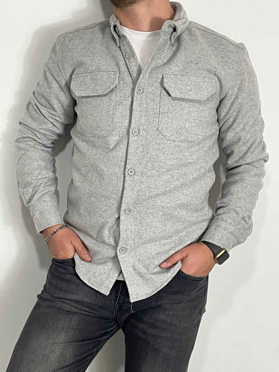 Erkek Kışlık Kaşe Gömlek – Kalın Dokulu, Şık ve Rahat Model