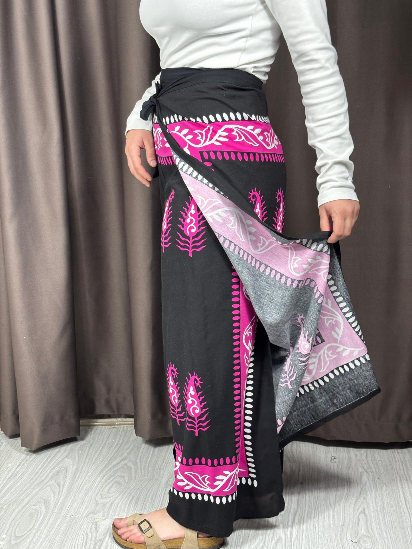 Bağlamalı Bulmaca Pantolon – Etnik Desenli, 34-42 Beden Uyumlu