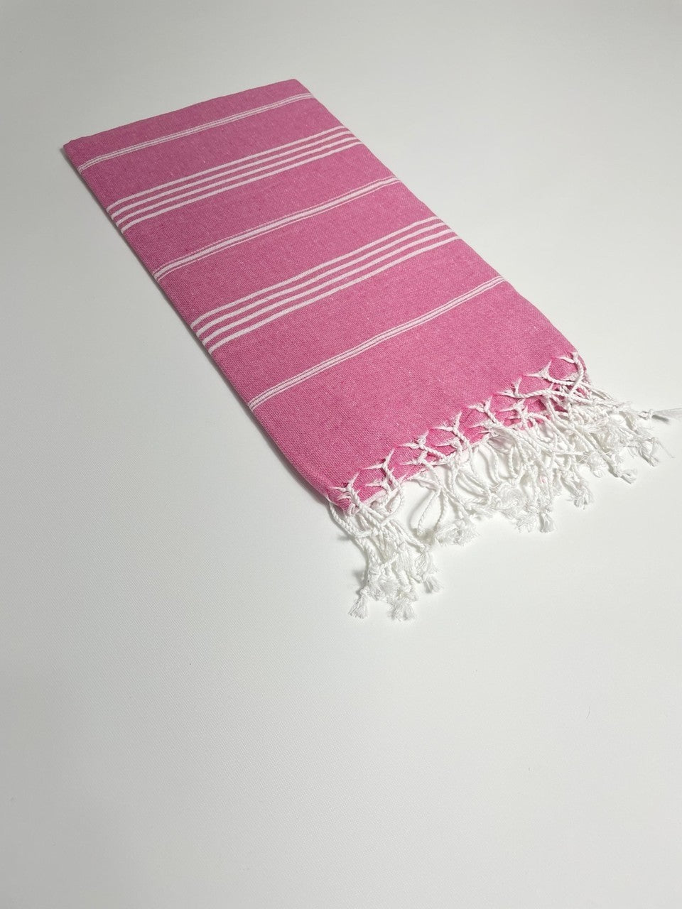 Pembe Çizgili Pamuk Peştemal 100x180 cm