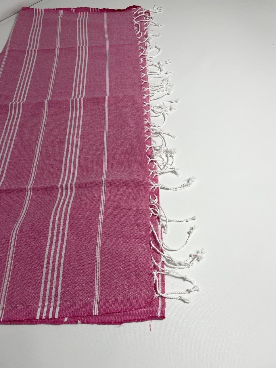 Pembe Çizgili Pamuk Peştemal 100x180 cm